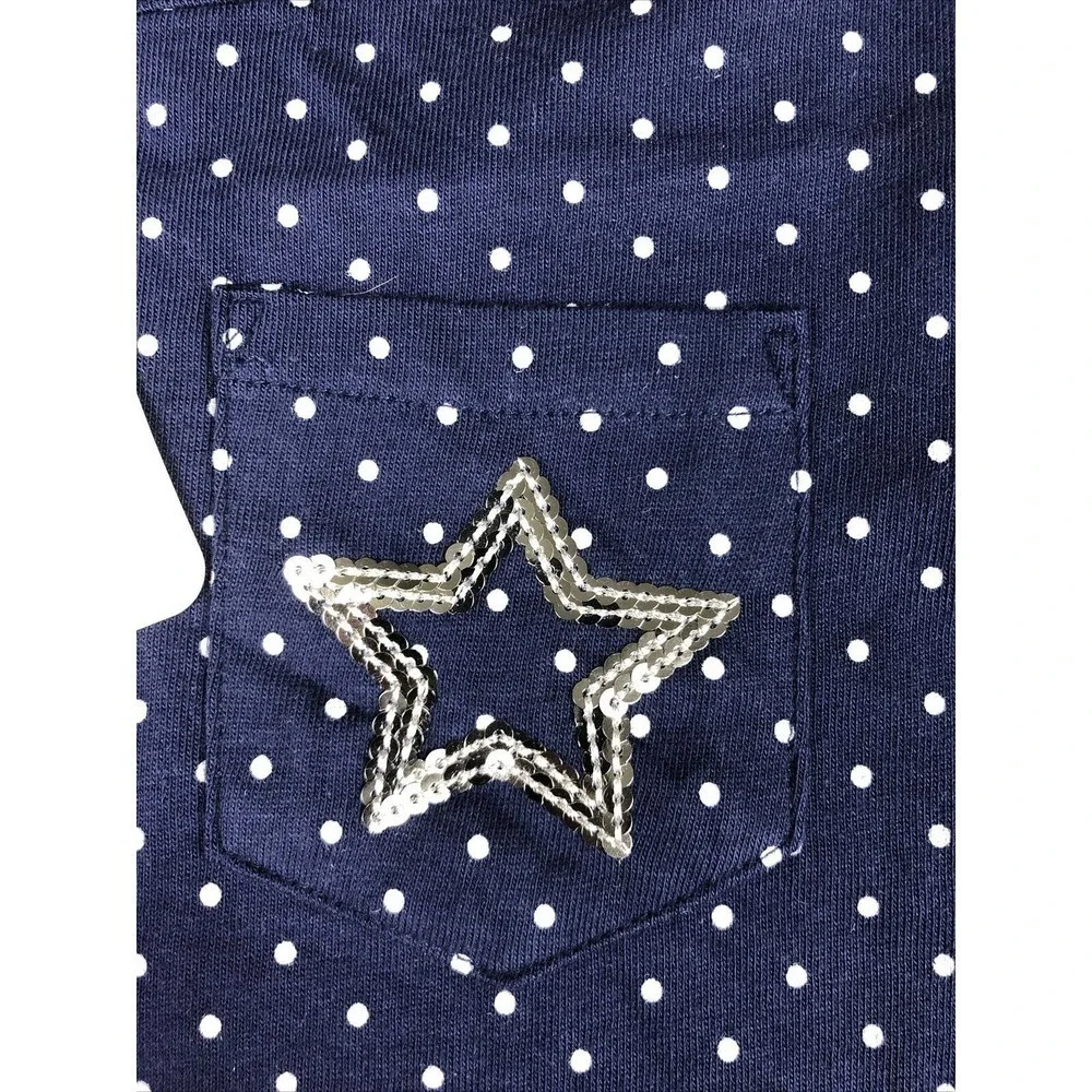 NWT Gymboree Blue Polka Dot Short Sleeve Tee Top Girls 8